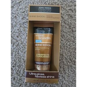 NEW John Frieda Brilliant Brunette LIQUID SHINE SHOCK Perfecting GLOSSER 2.4oz